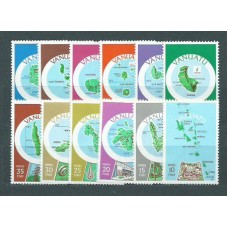 Vanuatu - Correo Yvert 583/95 ** Mnh  Cartografía