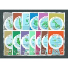 Vanuatu - Correo Yvert 596/608 ** Mnh   Cartografía