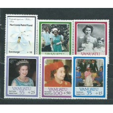 Vanuatu - Correo Yvert 763/8 ** Mnh  Isabel II