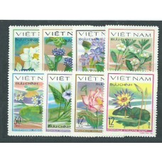 Vietnam Rep. Socialista - Correo 1980 Yvert 213/20 ** Mnh  Flores