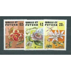 Wallis y Futuna - Correo Yvert 238/40 ** Mnh Flores