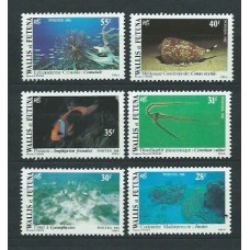 Wallis y Futuna - Correo Yvert 267/72 ** Mnh Fauna. Flora