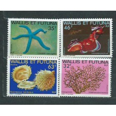 Wallis y Futuna - Correo Yvert 297/300 ** Mnh Fauna Marina