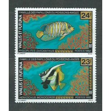 Wallis y Futuna - Correo Yvert 439/40 ** Mnh Fauna. Peces