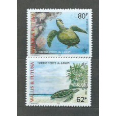 Wallis y Futuna - Correo Yvert 505/6 ** Mnh Fauna. Tortugas