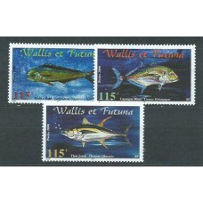 Wallis y Futuna - Correo Yvert 543/5 ** Mnh Fauna. Peces