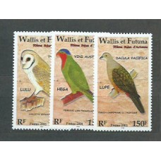Wallis y Futuna - Correo Yvert 561/3 ** Mnh Fauna. Aves