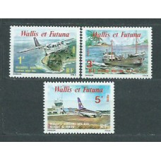 Wallis y Futuna - Aereo Yvert 89/91 ** Mnh Avión. Barco