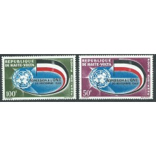 Alto Volta Aereo Yvert 5/6 ** Mnh   ONU