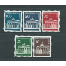 Alemania Berlin Correo 1966 Yvert 257/61 ** Mnh