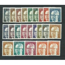 Alemania Berlin Correo 1970 Yvert 339/52 ** Mnh Personajes