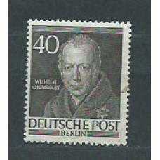 Alemania Berlin Correo 1952 Yvert 86 ** Mnh Personaje