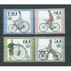 Alemania Federal Correo 1985 Yvert 1074/7 ** Mnh Bicicletas