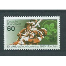 Alemania Federal Correo 1985 Yvert 1086 ** Mnh Boy Scouts