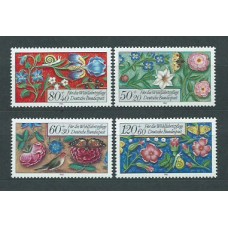 Alemania Federal Correo 1985 Yvert 1091/4 ** Mnh Flores