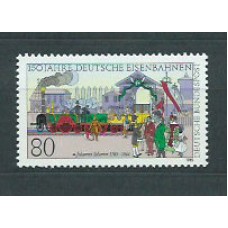 Alemania Federal Correo 1985 Yvert 1096 ** Mnh Tren