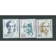 Alemania Federal Correo 1988 Yvert 1191/3 ** Mnh Personajes