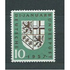 Alemania Federal Correo 1957 Yvert 125 * Mh Escudo