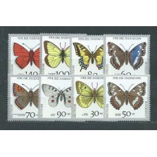 Alemania Federal Correo 1991 Yvert 1344/51 ** Mnh Mariposas