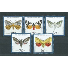 Alemania Federal Correo 1992 Yvert 1430/4 ** Mnh Mariposas