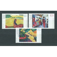 Alemania Federal Correo 1992 Yvert 1445/7 ** Mnh Pintura