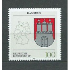 Alemania Federal Correo 1992 Yvert 1462 ** Mnh Escudo