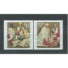 Alemania Federal Correo 1992 Yvert 1471/2 ** Mnh Navidad