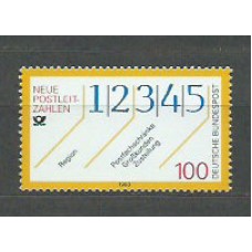 Alemania Federal Correo 1993 Yvert 1491 ** Mnh Codigos Postales