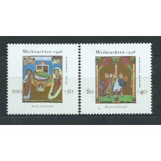 Alemania Federal Correo 1996 Yvert 1723/4 ** Mnh Navidad