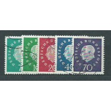 Alemania Federal Correo 1959 Yvert 173/7 usado