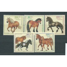 Alemania Federal Correo 1997 Yvert 1752/6 ** Mnh Caballos