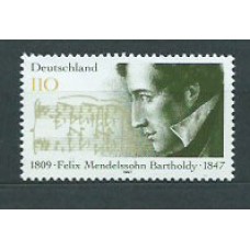 Alemania Federal Correo 1997 Yvert 1785 ** Mnh Música