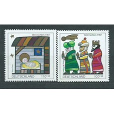 Alemania Federal Correo 1997 Yvert 1791/2 ** Mnh Navidad