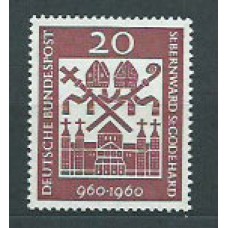 Alemania Federal Correo 1960 Yvert 209 ** Mnh Religión