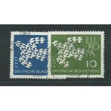 Alemania Federal Correo 1961 Yvert 239/40 usado