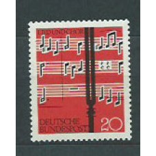 Alemania Federal Correo 1962 Yvert 252 ** Mnh Música