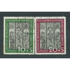 Alemania Federal Correo 1951 Yvert 25/6 usado