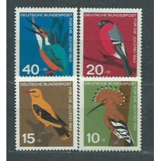 Alemania Federal Correo 1963 Yvert 273/6 ** Mnh Aves