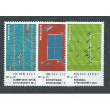 Alemania Federal Correo 2012 Yvert 2749/51 ** Mnh Deportes