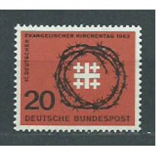 Alemania Federal Correo 1963 Yvert 277 ** Mnh Religión