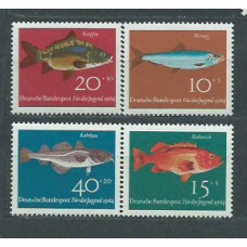 Alemania Federal Correo 1964 Yvert 284/7 ** Mnh Peces