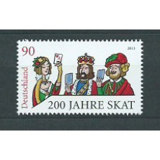 Alemania Federal Correo 2013 Yvert 2849 ** Mnh  Aniversario Skat