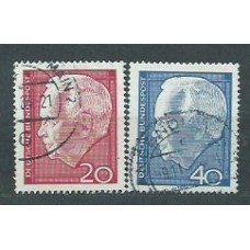 Alemania Federal Correo 1964 Yvert 305/6 usado