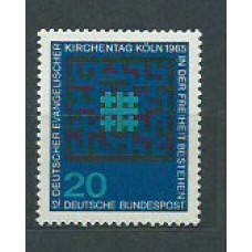 Alemania Federal Correo 1965 Yvert 347 ** Mnh Religión