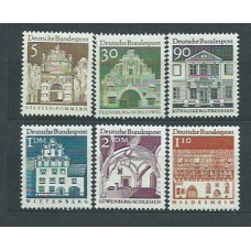 Alemania Federal Correo 1966 Yvert 357/62 ** Mnh Edificios Historicos