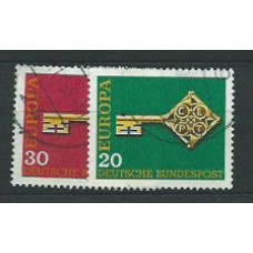 Alemania Federal Correo 1968 Yvert 423/4 usado Tema Europa