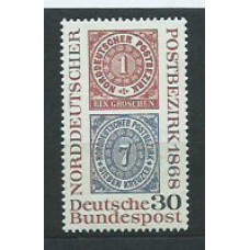 Alemania Federal Correo 1968 Yvert 435 ** Mnh Centenario del Sello