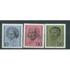 Alemania Federal Correo 1970 Yvert 479/81 ** Mnh Personajes