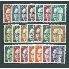 Alemania Federal Correo 1970 Yvert 505/17  ** Mnh Personajes