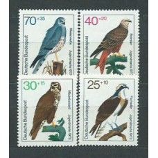 Alemania Federal Correo 1973 Yvert 604/7 ** Mnh Aves rapaces